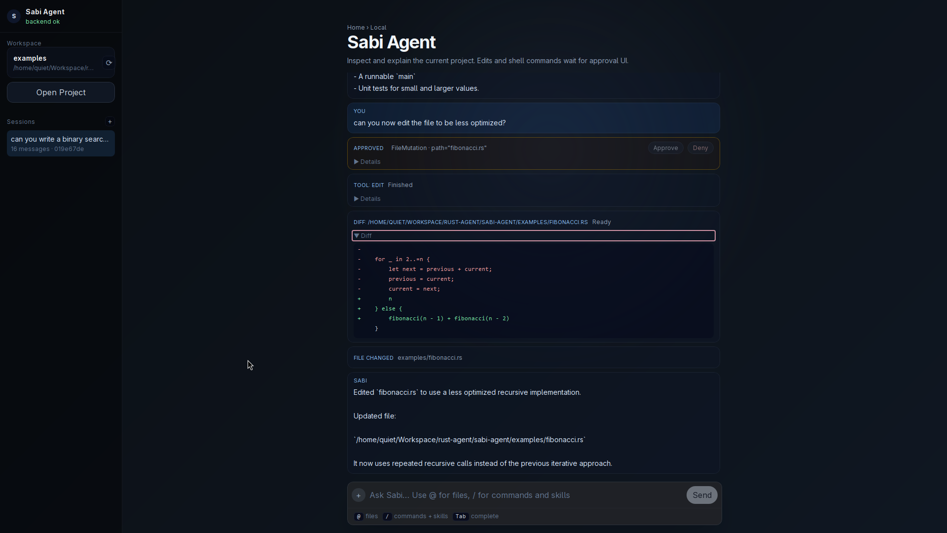 Sabi Agent preview
